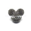 Kristal Taşlı Mickey Mouse Havalandırma Klips Oto Kokusu Siyah Gümüş