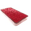 iPhone 6 Swarovski Kristal Taşlı Bayan Telefon Kılıfı Şeffaf Kırmızı