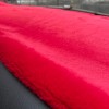 Yumuşak Tüylü Oto Torpido Bagaj Üstü Örtü Peluş Halı Kırmızı 150x40cm