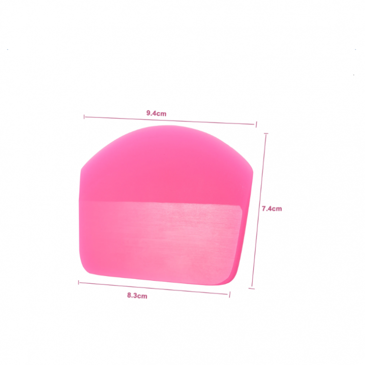 PPF/TPH Silikon Çekçek Ragle Cam Filmi Çekme Uygulama Aparatı Oval Pembe 9.4x7.4cm