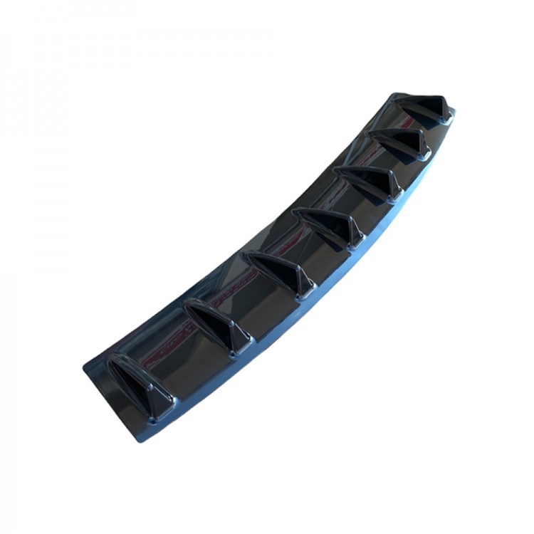 Mini Köpek Balığı Difüzör Plastik Arka Tampon Eki Parlak Siyah 85x16cm