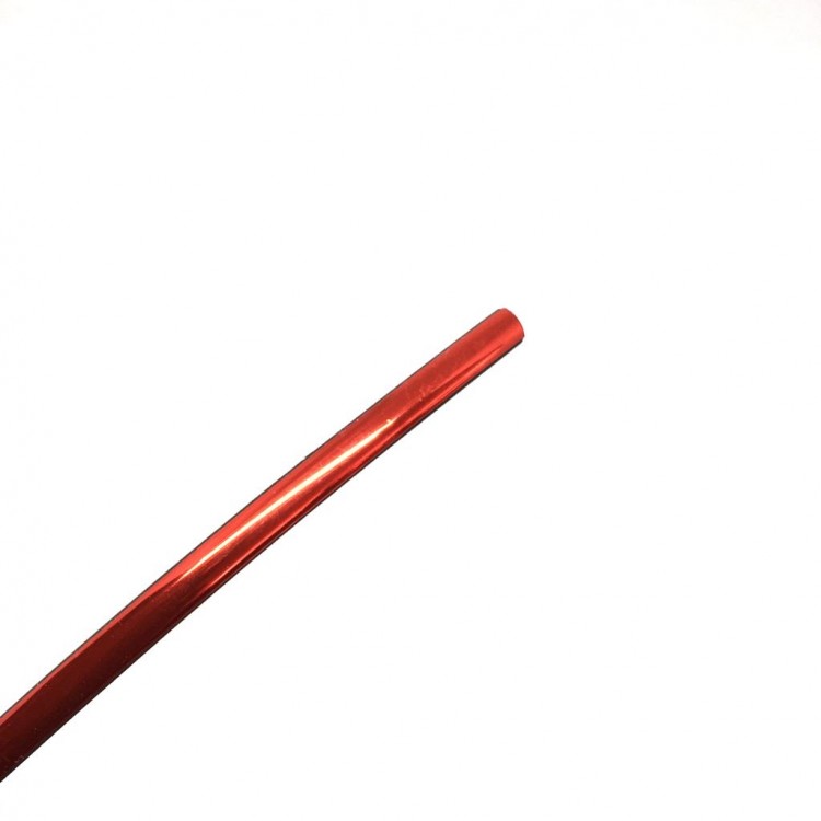 Yapışkanlı Nikelaj Şerit Bant Çıta 6mm 3 Metre Parlak Kırmızı