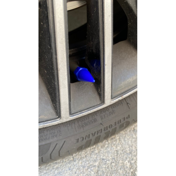 Sivri Mermi Sibop Kapağı Plastik 4'lü 32mm Mavi