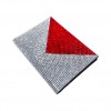 Kristal Taşlı Ruhsat Kabı Kılıf Zarf Model Gümüş Kırmızı
