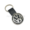 Volkswagen Deri Luxury Metal Oto Anahtarlık Siyah