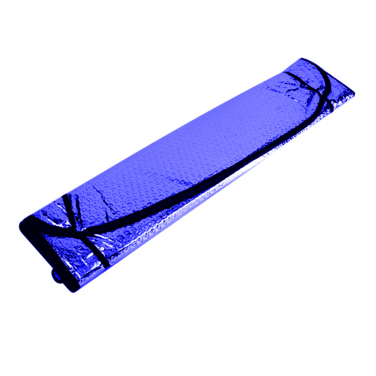 Metalize Ön Cam Oto Güneşliği Mavi 130x60cm