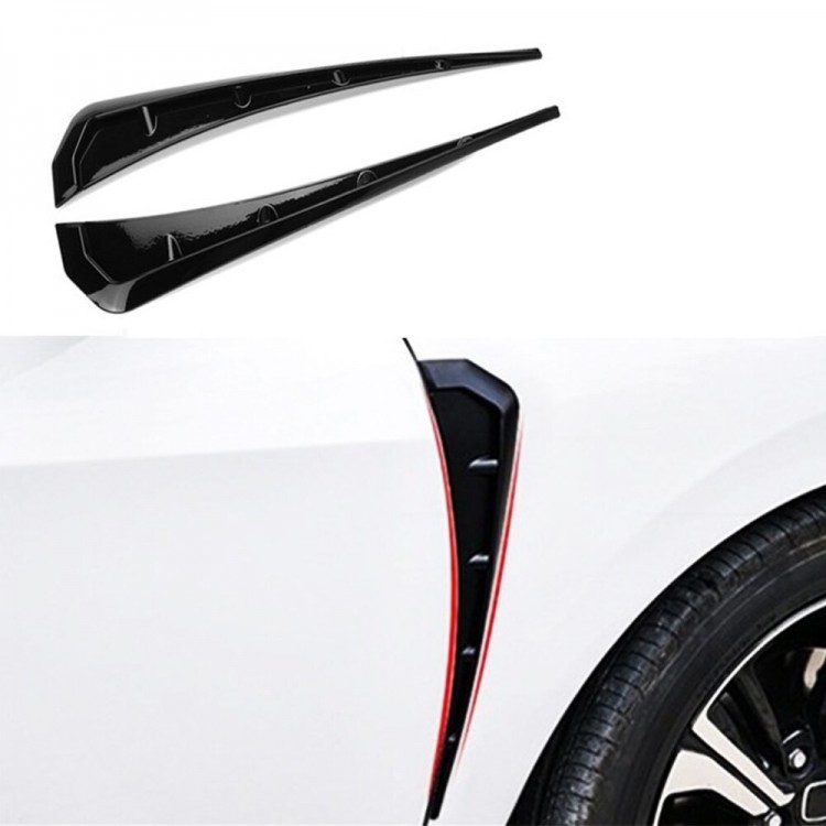 Honda Civic FC5 Tip Çamurluk Havalandırma Venti Uzun Parlak Siyah