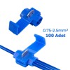 Hızlı Kablo Ekleme Aparatı Konnektör Klips Klemens Mavi 0.75-2.5 mm² 100 Adet