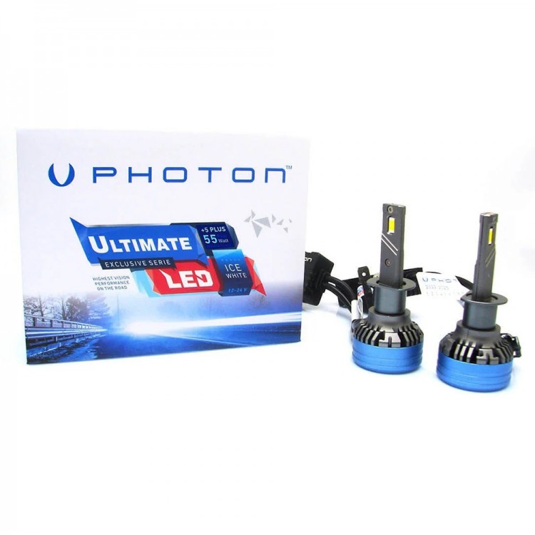 Photon Ultimate +5 Plus H1 Led Xenon Far Buz Beyaz Fanlı CANBUS 55W 12-24V