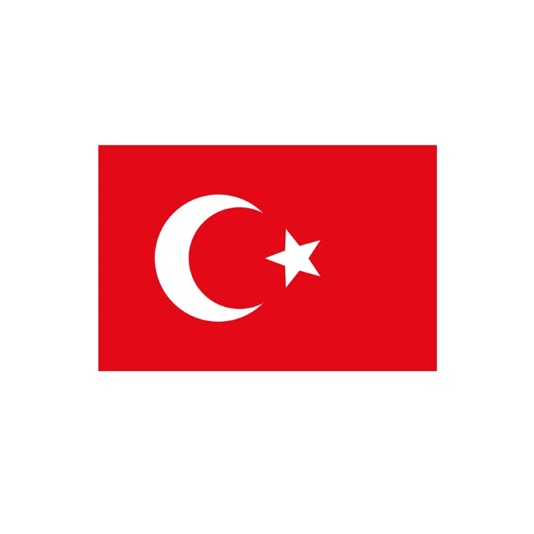 Türk Bayrağı Oto Sticker Küçük Kırmızı Beyaz 15x9cm